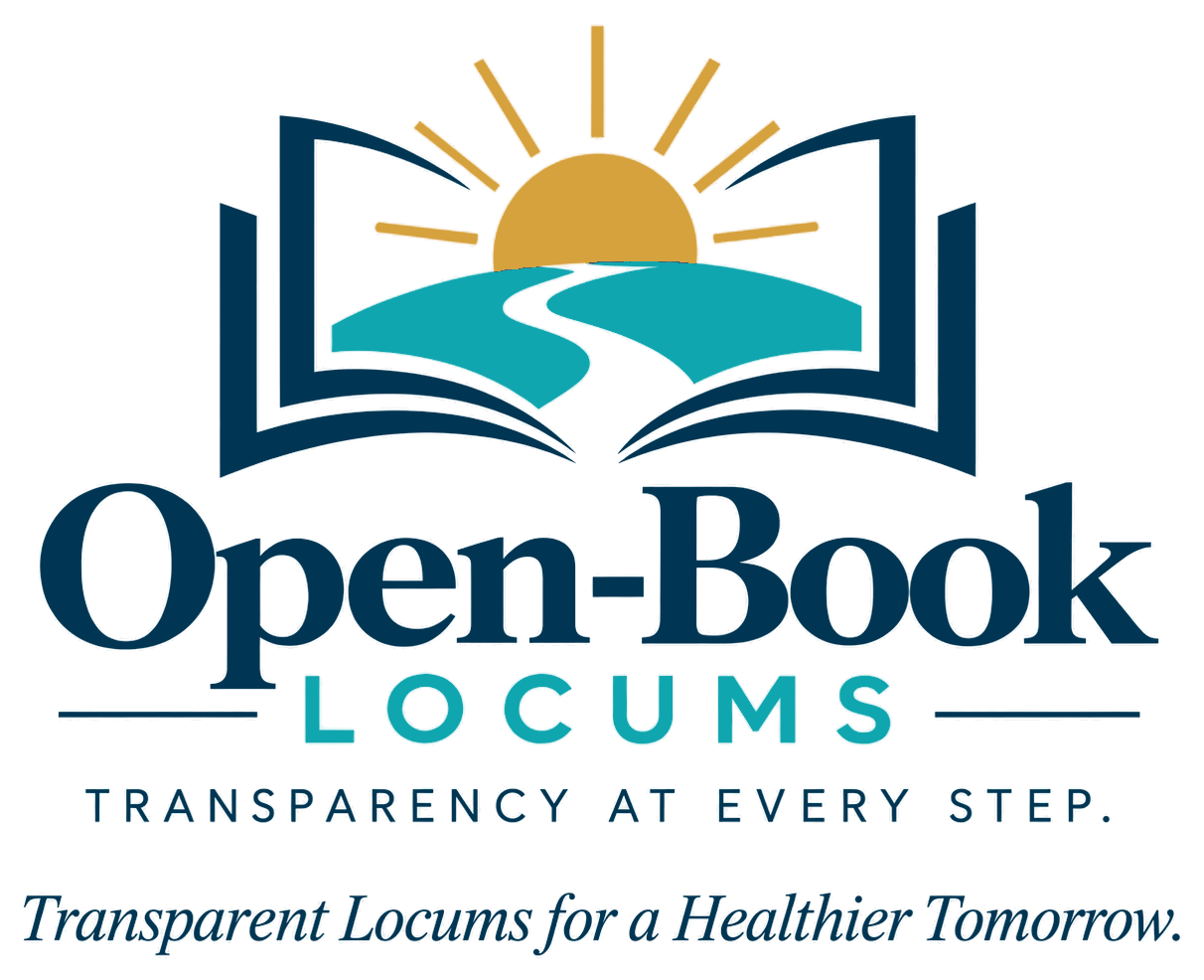 Open-Book Locums. Transparency at Every Step. Transparent Locums for a Healthier Tomorrow.
